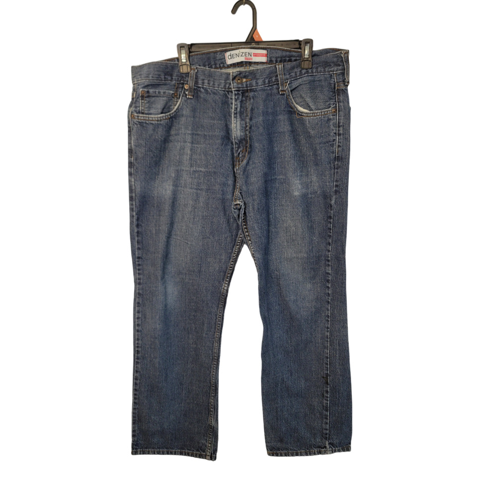 Denizen Levis 281 Blue Denim Straight Leg High Rise Zip Fly Men's Jeans Size 40